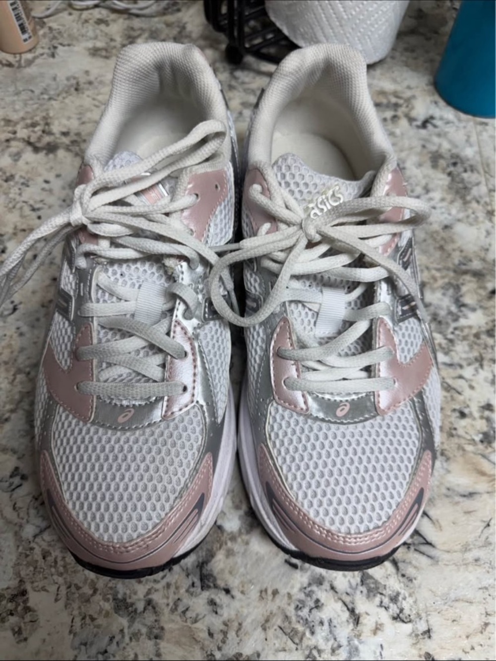 Asics Women's Running Sneakers - White & Light Pink